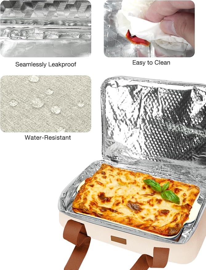 ​Vuudh Expandable Casserole Carrier Bag, Double Deckered Insulated Food Bag - Image 4