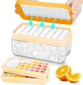 Ice Cube Tray with Lid and Bin, Ice Cube Pop Out Tray, Ice Cube Trays by ZZWILLB