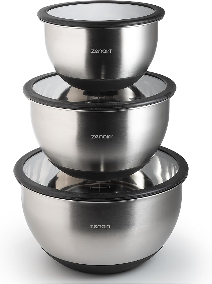 Premium Quality Stainless Steel Mixing Bowls by Unknown