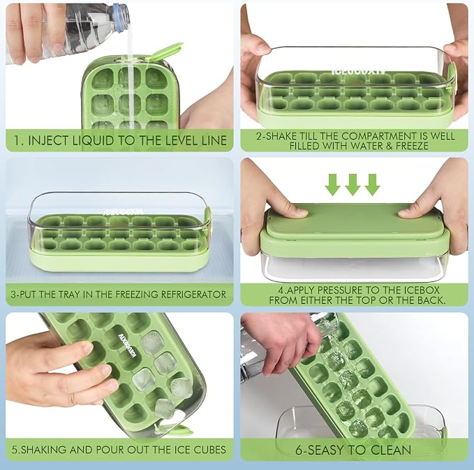 Ice Cube Tray, Easy Release Ice Mold - Image 4