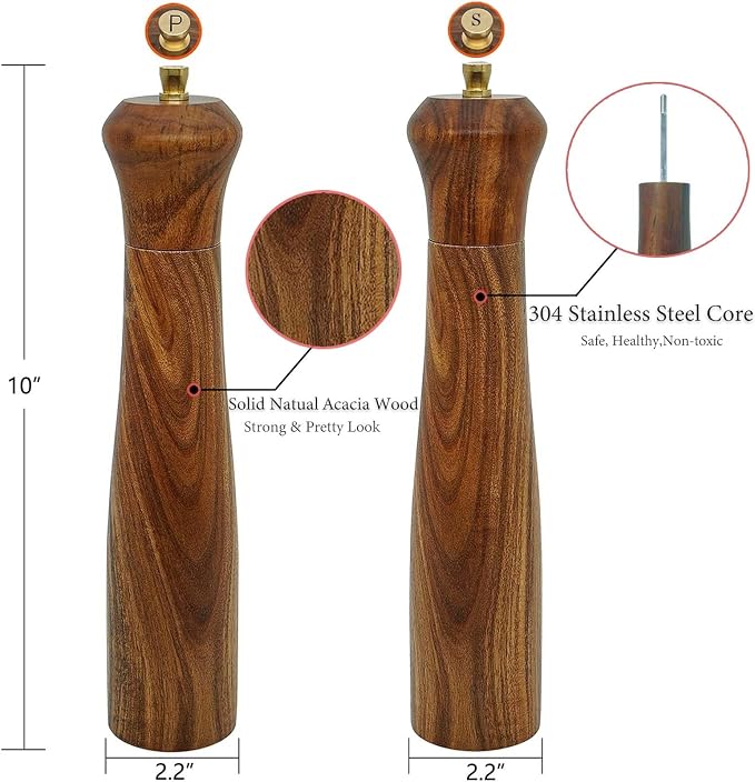 Wooden Pepper Grinder Pepper Mill - Image 2