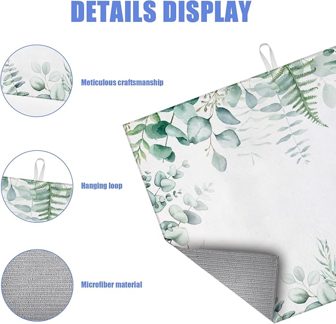 Sage Eucalyptus Dish Drying Mat - Image 3
