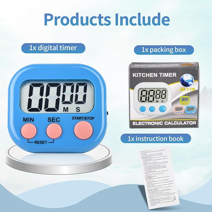 48 Pack Digital Kitchen Timer Magnetic Digital Timer - Image 3