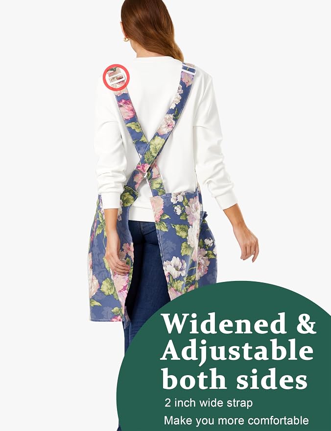 Cozy Adjustable Cross Back Aprons - Image 3