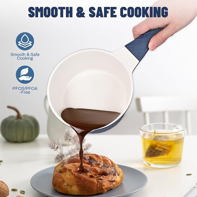 1.5QT Nonstick Saucepan with Lid - Image 3