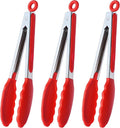 HINMAY Silicone Cooking Tongs 9-Inch Serving Tongs by HINMAY