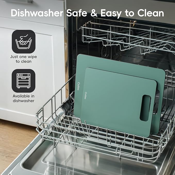 Wood Fiber Cutting Board Set of 2, Dishwasher Safe, Non-Toxic Cutting Board - Image 2