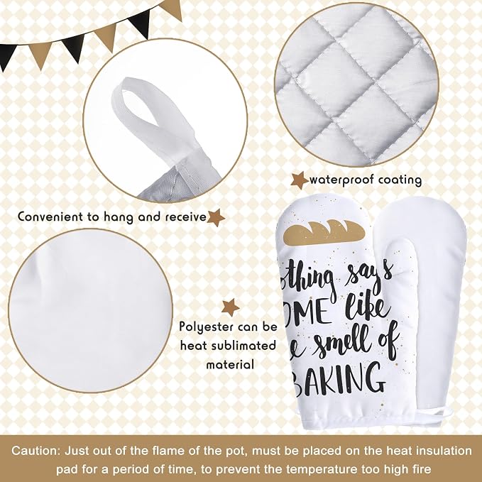Patelai 30 Pieces Blank Sublimation Oven Mitts Set Include Blank Sublimation - Image 5
