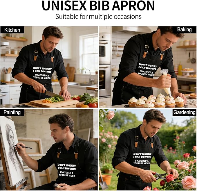 Baking Apron for Men Women, Funny Apron Baking Gifts - Image 7