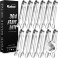 12 PCS Mini Serving Tongs, 6 Inch Small Sugar Tongs, Stainless steel Small by Eddeas
