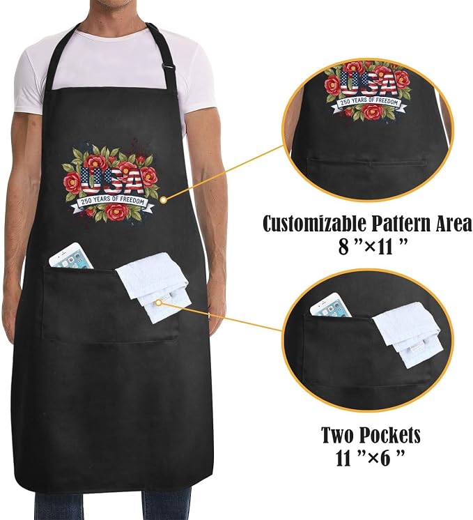Us 250 Years Of Freedoms Apron - Image 4