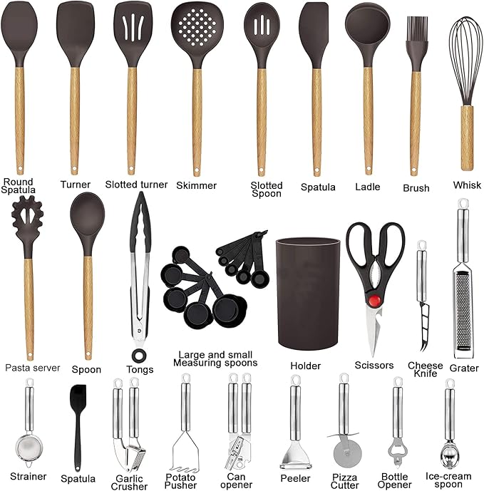Cooking Utensils Set- 35 PCs Kitchen Utensils - Image 2