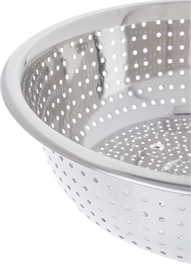 Winco Chinese Colander with 2.5 mm Holes, Stainless Steel - Image 4