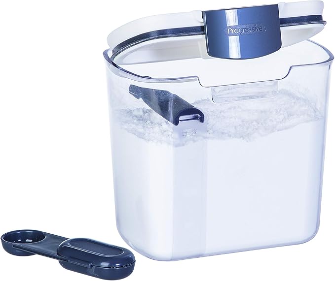 ProKeeper 1 Quart Airtight Powdered Sugar Storage Container – Grey, BPA-Free by ProgressiveInternational