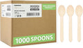 Wooden Spoons 1000 Pieces Bulk Pack | Heavy-Duty Birch Wood Disposable Spoons | by Bamboware