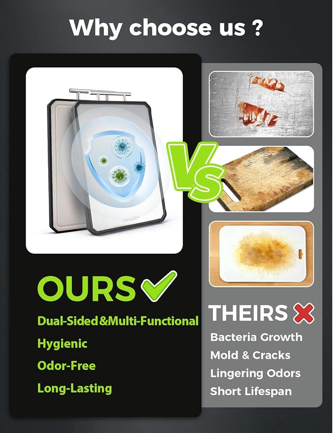 Titanium Cutting Board for Kitchen, Double Sided Non Toxic Titanium Cutting - Image 5