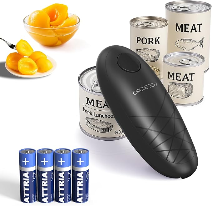 CIRCLE JOY Electric Can Opener, One-Touch Automatic Can Opening by CIRCLEJOY