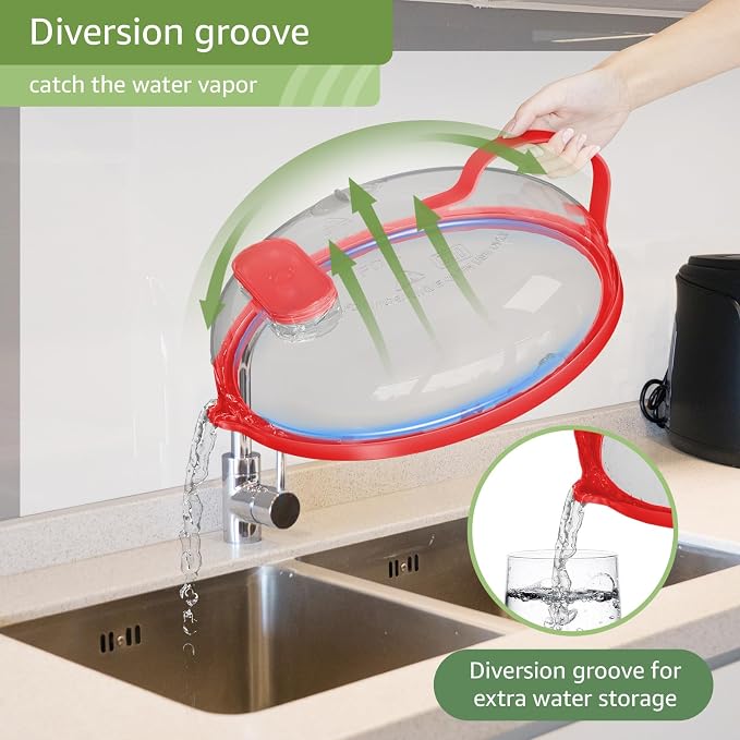 Microwave Splatter Cover with Water Steamer - Image 6