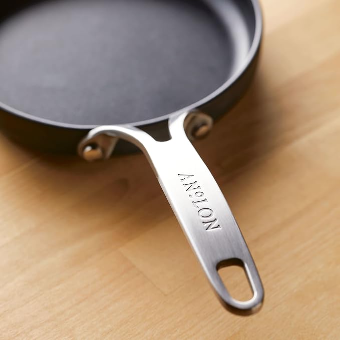 Anolon Hard Anodized Nonstick Mini Skillet/Frying/Egg Pan, Stainless Steel - Image 8