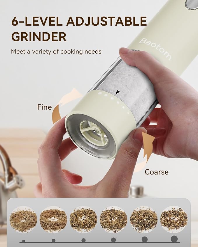 Electric Salt and Pepper Grinder Set - Image 3