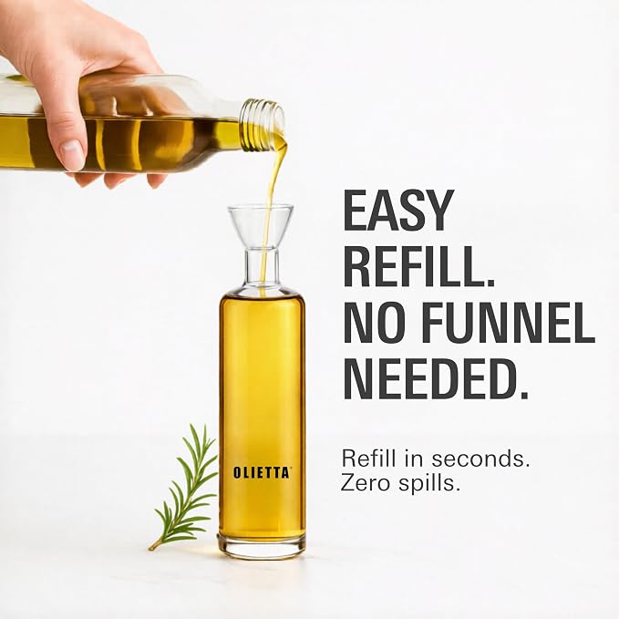 Olietta Oil Dispenser Borosilicate Glass Olive Oil Bottle Multipack Bundle - Image 4