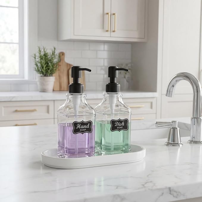 JASAI 2Pack Glass Soap Dispenser - Image 6
