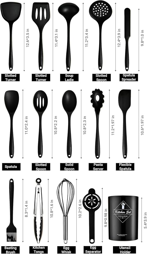 Silicone Kitchen Utensils Set - Image 8