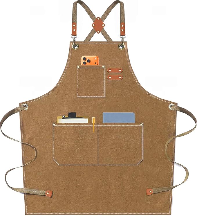 AFUN Chef Aprons for Men Women by BringYouaFun