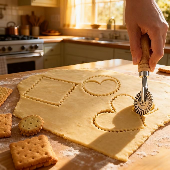 Pastry Wheel Cutter, 2 Inch Ravioli Cutter - Image 4