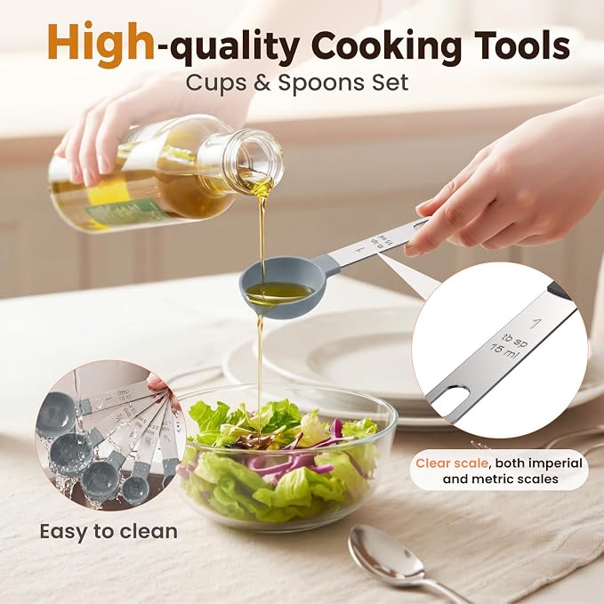 16PCS Measuring Cups and Spoons Set, Measuring Spoon Set - Image 6
