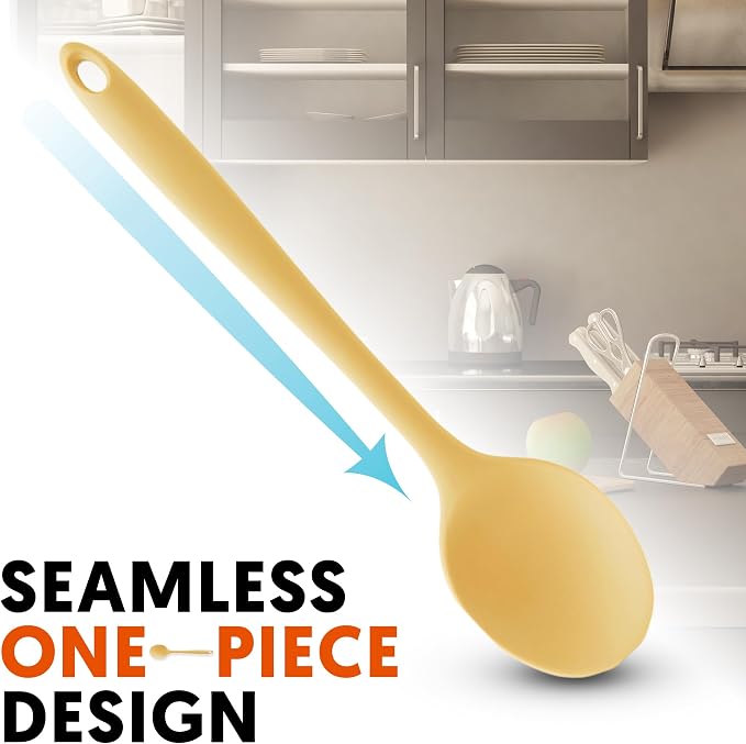 Multi Platinum Silicone Cooking Spoon - Image 4