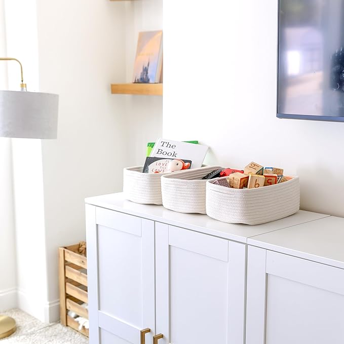 NaturalCozy 11.8"x8"x4.5” Storage Baskets - Image 3