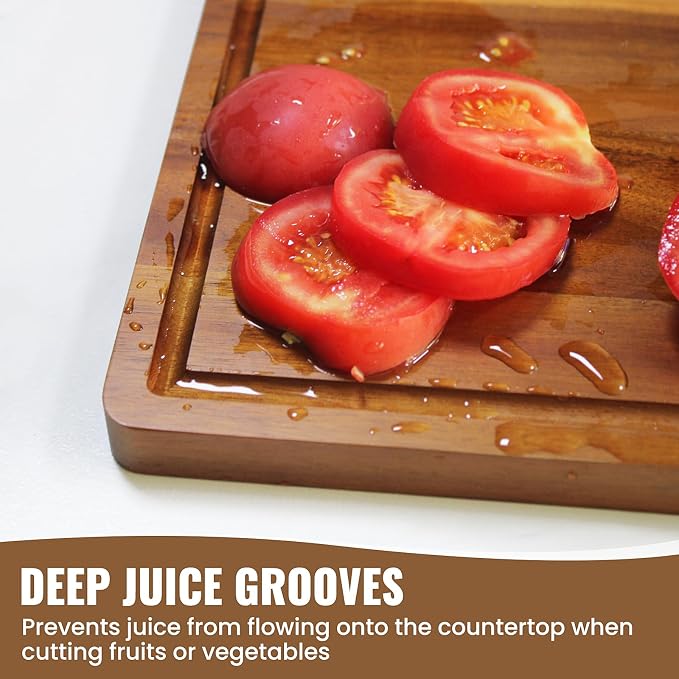 Acacia Wood Cutting Boards Set of 3 - Image 4