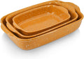 Ceramic Baking Dish Set of 3, Casserole by Krokori