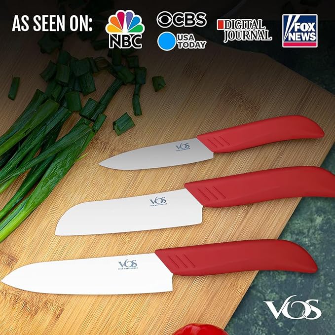 Vos Ceramic Knife Set in Elegant Gift Box, Ceramic Knives Set - Image 7