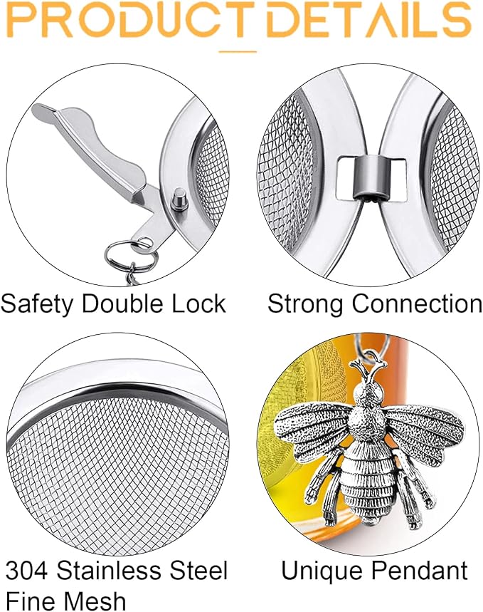 TeaSanavie Handmade Honey Bee Tea Infuser - Image 2