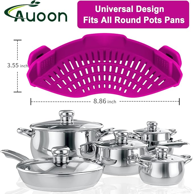 AUOON Clip On Strainer Silicone - Image 3
