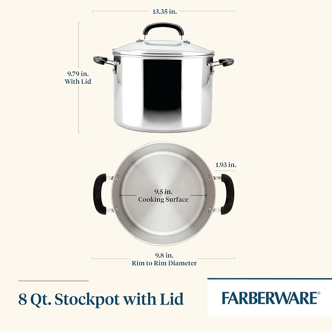 Farberware Brilliance Stainless Steel Stockpot - Image 2