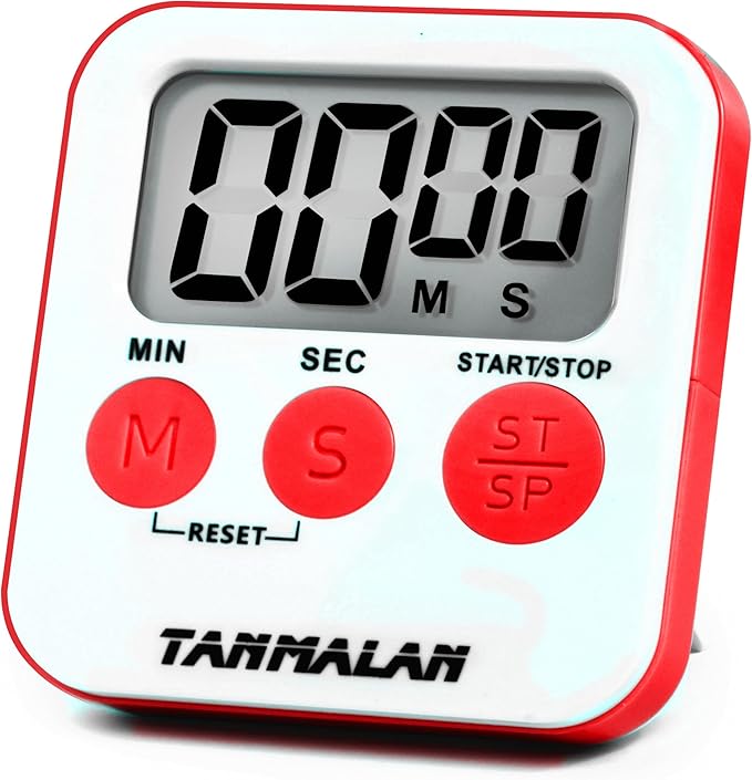Tanmalan Kitchen Timer for Cooking Loud Alarm, Large Display, Auto Memory Loud by Tanmalan