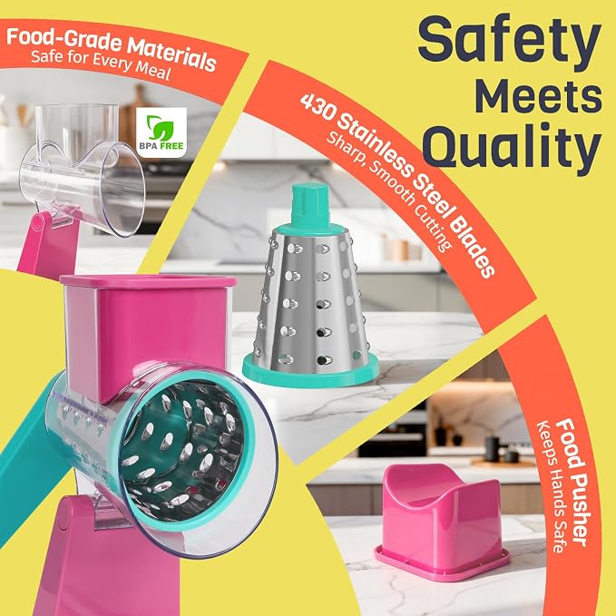 Upgraded Rotary Cheese Grater - Image 7