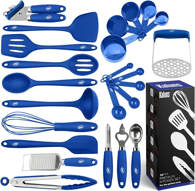 Kaluns Silicone Kitchen Utensils Set 24 Pcs Cooking Utensils Set by Kaluns%C2%AE