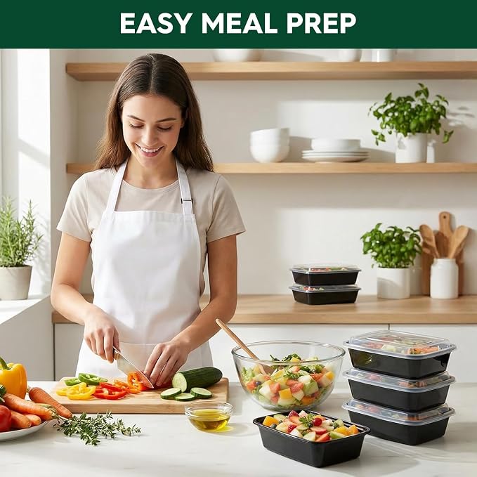 Glotoch Meal Prep Containers 32oz 50 Pack - Image 3
