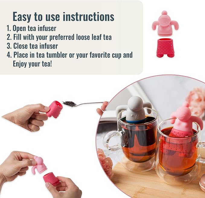Cute Tea Infuser Set for Loose-Leaf Tea - Image 3