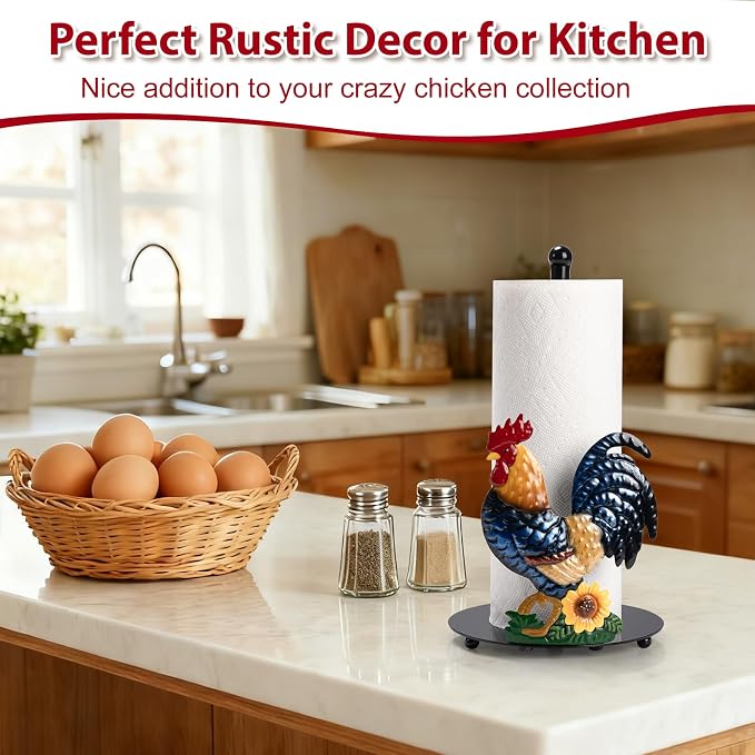Rooster Paper Towel Holder Countertop - Image 3