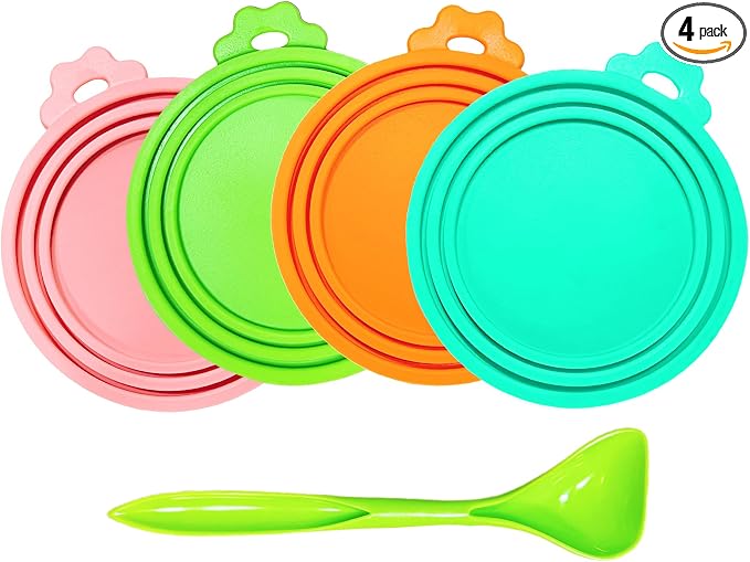 MoPawKT- Silicone Cat/Dog Food Can Covers Lids, Universal 3 Sizes Fit by MoPawKT