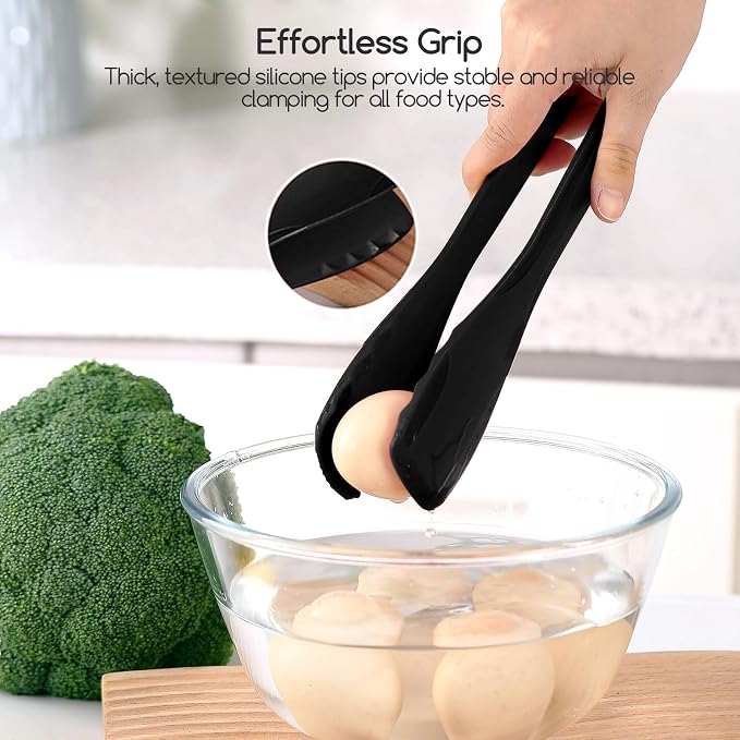 SOLEADER 11 Inch Silicone Tongs - Image 2