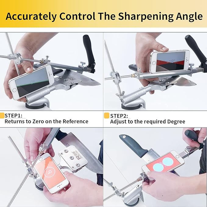 CWOVRS Knife Sharpening System, RX-008 Professional Knife Sharpener, 360° Flip - Image 5