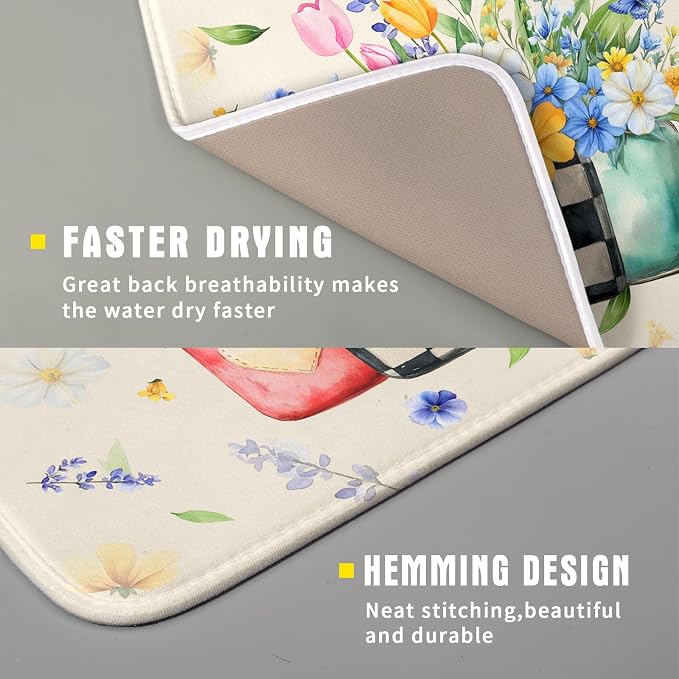 Giwawa Spring Flower Vases Dish Drying Mat - Image 3