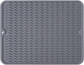 Silicone Dish Drying Mat, Non-Slip Easy Clean Sink Mat Large Heat-resistant by MODENGKONGJIAN
