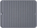 Silicone Dish Drying Mat, Non-Slip Easy Clean Sink Mat Large Heat-resistant by MODENGKONGJIAN
